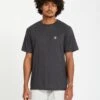 Circle Blanks T-Shirt - Heather Black -Volcom Store A5712316 HBK 1