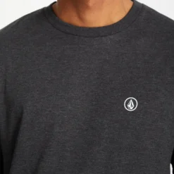 Circle Blanks T-Shirt - Heather Black -Volcom Store A5712316 HBK 5 61b728b1 b03f 4ed9 82eb 092244b6ab23