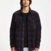 Bowered Fleece Over-Shirt - Dark Purple -Volcom Store A5832400 DPL 1