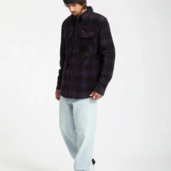 Bowered Fleece Over-Shirt - Dark Purple -Volcom Store A5832400 DPL 4