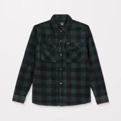 Bowered Fleece Over-Shirt - Scarab -Volcom Store A5832400 SCB 32