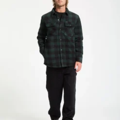 Bowered Fleece Over-Shirt - Scarab -Volcom Store A5832400 SCB 4