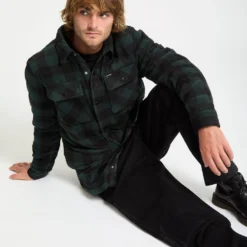 Bowered Fleece Over-Shirt - Scarab -Volcom Store A5832400 SCB 5