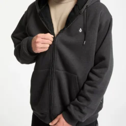Single Stone Lined Zip Hoodie - Heather Black -Volcom Store A5832500 HBK 5 02a145f2 7d5d 427e 8c9b dbddd89b43c7