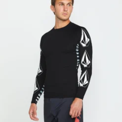 Surf Vitals J Robinson Rashguard - BLACK -Volcom Store A9312504 BLK 1