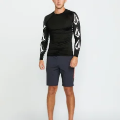Surf Vitals J Robinson Rashguard - BLACK -Volcom Store A9312504 BLK 6