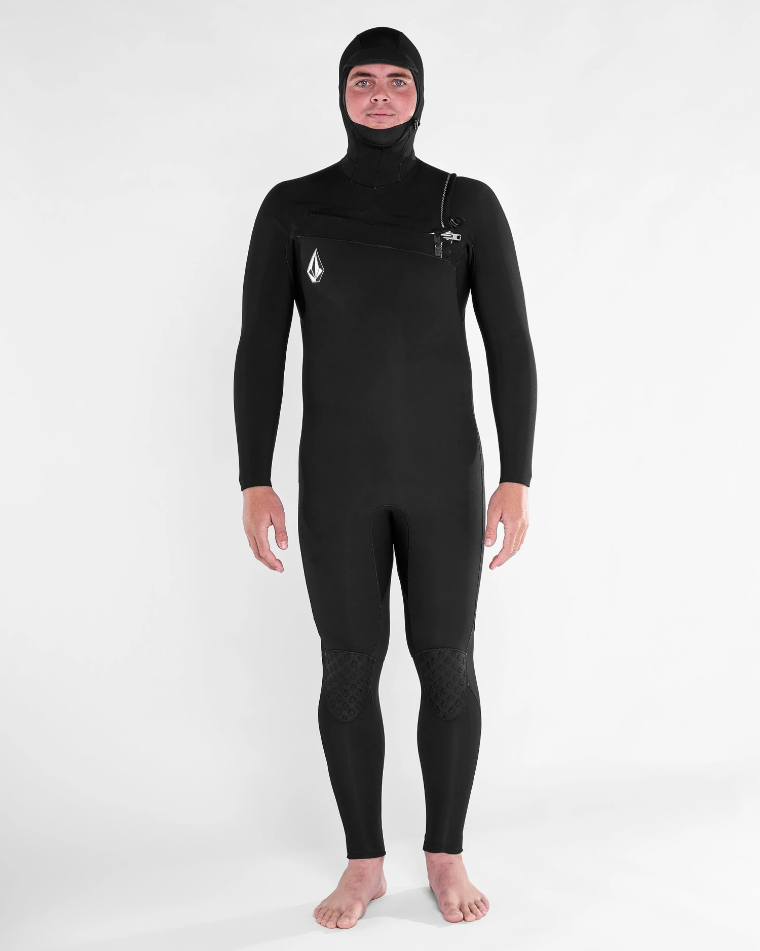 Modulator 4/3Mm Hooded Chest Zip Wetsuit - Black 3 Modulator 4/3Mm Hooded Chest Zip Wetsuit - Black