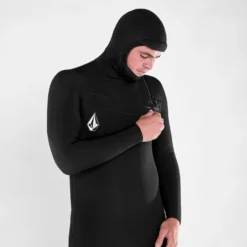 Modulator 4/3Mm Hooded Chest Zip Wetsuit - Black 32 Modulator 4/3Mm Hooded Chest Zip Wetsuit - Black -Volcom Store A9532205 BLK 30