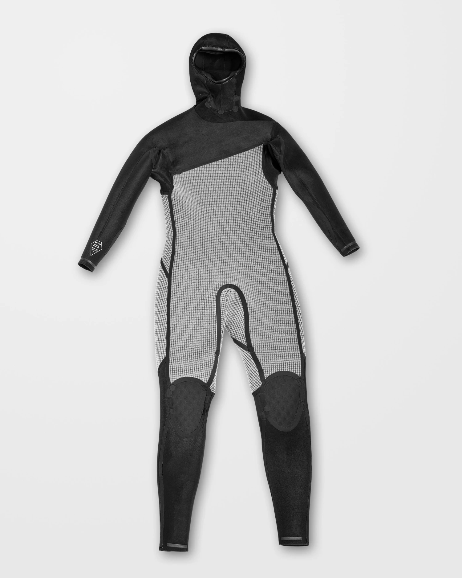 Modulator 4/3Mm Hooded Chest Zip Wetsuit - Black 17 Modulator 4/3Mm Hooded Chest Zip Wetsuit - Black - Image 15