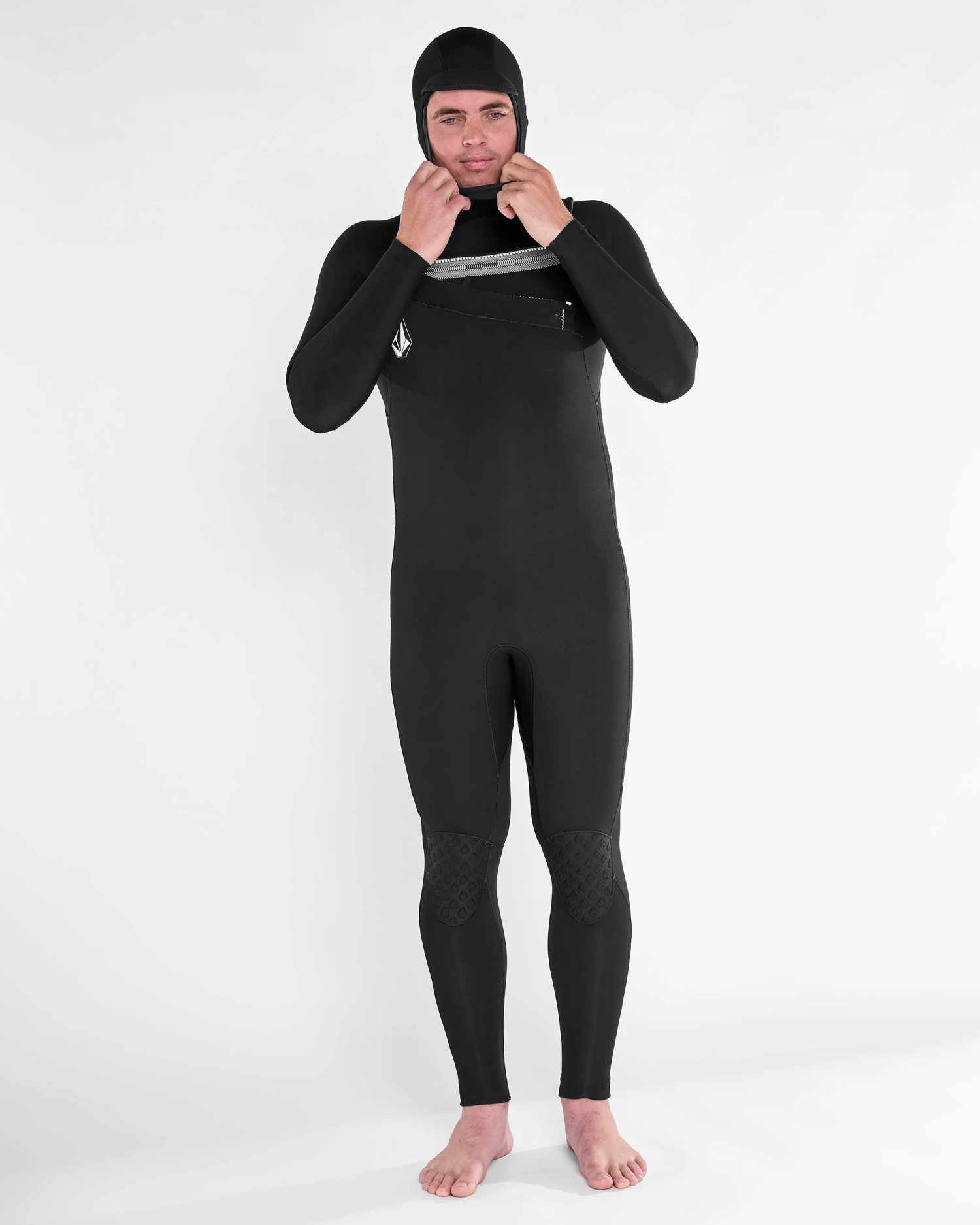 Modulator 4/3Mm Hooded Chest Zip Wetsuit - Black 11 Modulator 4/3Mm Hooded Chest Zip Wetsuit - Black - Image 9