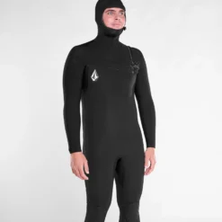 Modulator 5/4/3Mm Hooded Chest Zip Wetsuit - Black -Volcom Store A9532206 BLK 5