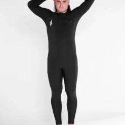 Modulator 5/4/3Mm Hooded Chest Zip Wetsuit - Black -Volcom Store A9532206 BLK 9