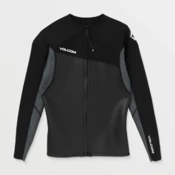 1.5Mm Front Zip Neoprene Jacket - BLACK -Volcom Store A9612401 BLK 3