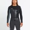 1.5Mm Front Zip Neoprene Jacket - BLACK -Volcom Store A9612401 BLK F