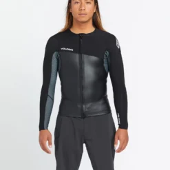 1.5Mm Front Zip Neoprene Jacket - BLACK