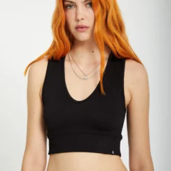 Gimmestank Rib Top - BLACK -Volcom Store B0112507 BLK 1