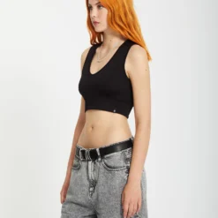 Gimmestank Rib Top - BLACK -Volcom Store B0112507 BLK 5