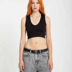 Gimmestank Rib Top - BLACK