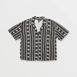 Sun Stunner Shirt - BLACK COMBO -Volcom Store B0412500 BLC 7
