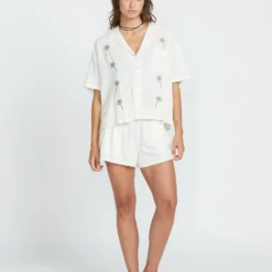 Sun Stunner Shirt - BONE 12 Sun Stunner Shirt - BONE -Volcom Store B0412500 BNE 2