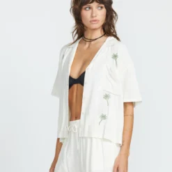 Sun Stunner Shirt - BONE 13 Sun Stunner Shirt - BONE -Volcom Store B0412500 BNE 5