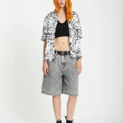 Alix Shirt - BLACK WHITE -Volcom Store B0412504 BWH 6