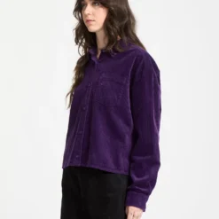 Weellow Corduroy Shirt - Acai -Volcom Store B0532404 ACI 30