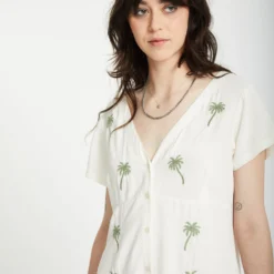 Crunk Punk Dress - BONE 11 Crunk Punk Dress - BONE -Volcom Store B1312502 BNE 2