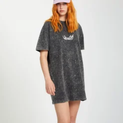 Alix Tee Dress - VINTAGE BLACK -Volcom Store B1312513 VBK 1