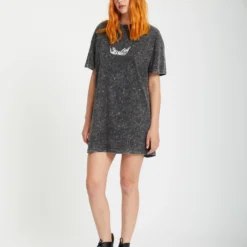 Alix Tee Dress - VINTAGE BLACK -Volcom Store B1312513 VBK 3