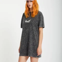 Alix Tee Dress - VINTAGE BLACK -Volcom Store B1312513 VBK 5