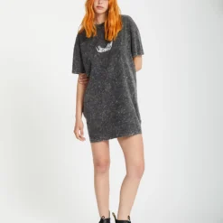 Alix Tee Dress - VINTAGE BLACK -Volcom Store B1312513 VBK 6
