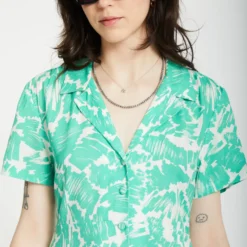 Alix Shirt Dress - JADE 12 Alix Shirt Dress - JADE -Volcom Store B1312515 JDE 1
