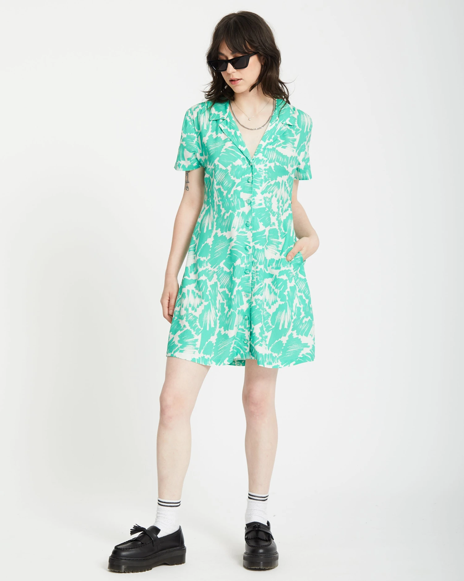 Alix Shirt Dress - JADE 8 Alix Shirt Dress - JADE - Image 6