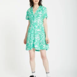 Alix Shirt Dress - JADE 17 Alix Shirt Dress - JADE -Volcom Store B1312515 JDE 6