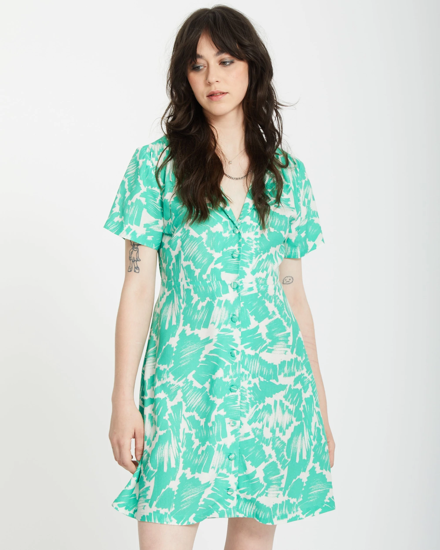 Alix Shirt Dress - JADE 3 Alix Shirt Dress - JADE