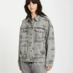 Filip Rygalski Denim Jacket - GREY VINTAGE -Volcom Store B1512500 GVN 5