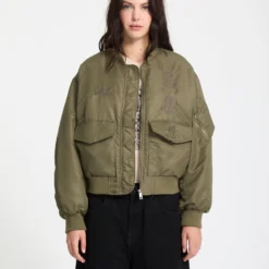 Vaderetro Bomber Jacket - Wintermoss