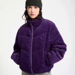Cord'N Stone Puff Jacket - Acai 19 Cord'N Stone Puff Jacket - Acai -Volcom Store B1732502 ACI 6