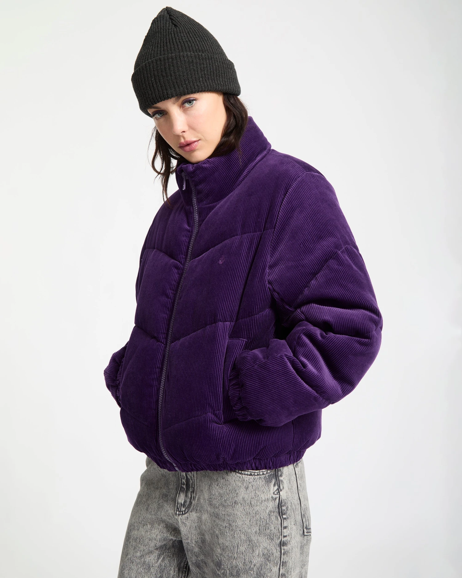Cord'N Stone Puff Jacket - Acai 9 Cord'N Stone Puff Jacket - Acai - Image 7