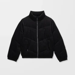 Cord'N Stone Puff Jacket - Black -Volcom Store B1732502 BLK 32