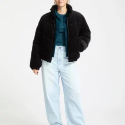 Cord'N Stone Puff Jacket - Black -Volcom Store B1732502 BLK 8