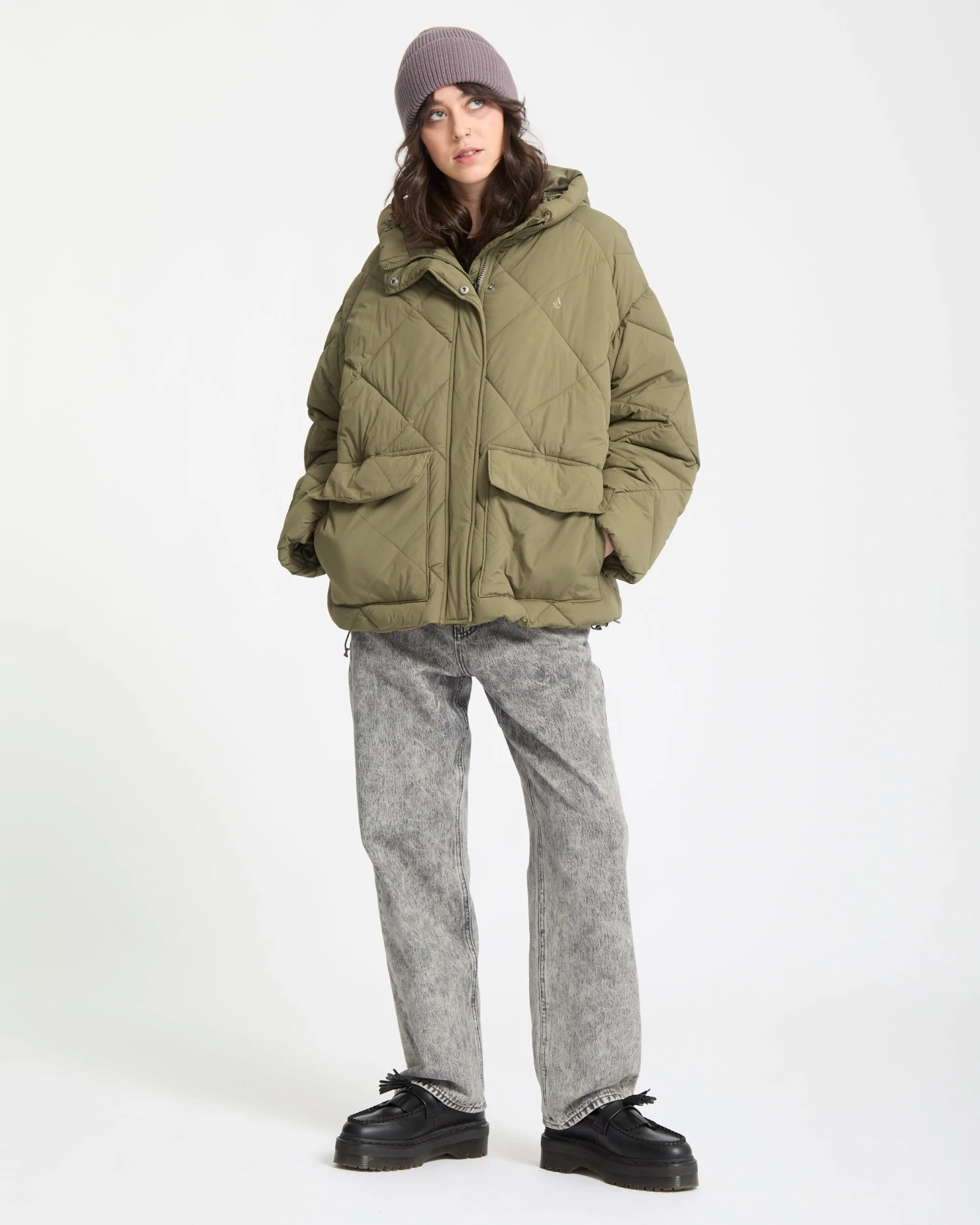 Out Of Boxy Puff Jacket - Wintermoss 7 Out Of Boxy Puff Jacket - Wintermoss - Image 5