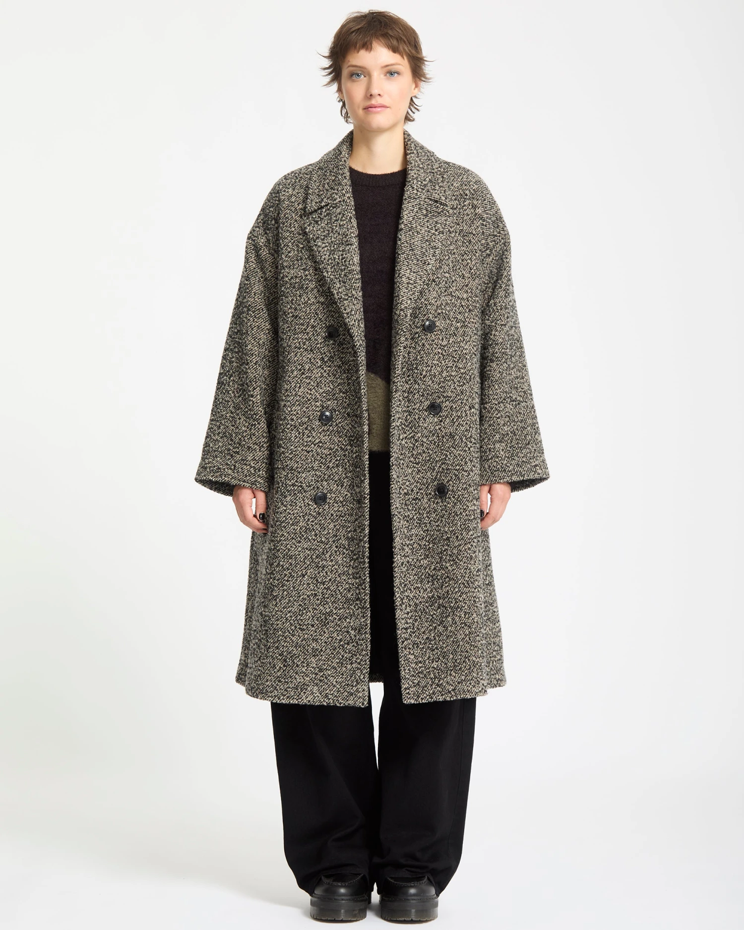 Eastcoat Coat - Black White 3 Eastcoat Coat - Black White