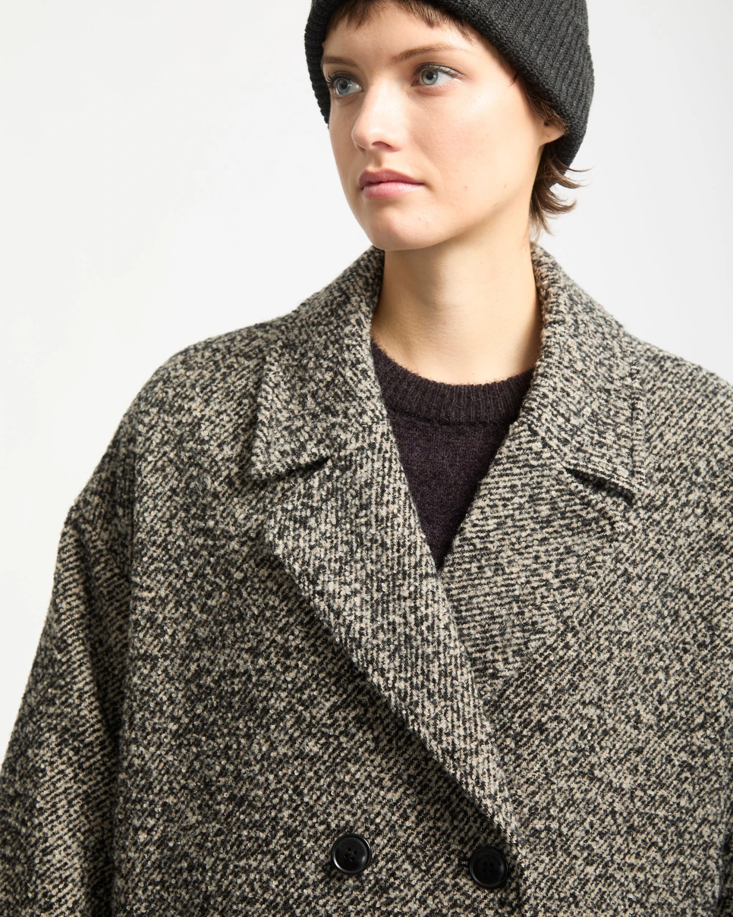 Eastcoat Coat - Black White 5 Eastcoat Coat - Black White - Image 3