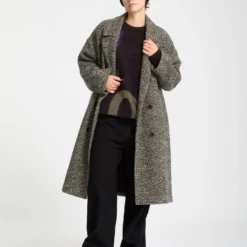 Eastcoat Coat - Black White 20 Eastcoat Coat - Black White -Volcom Store B1732504 BWH 5