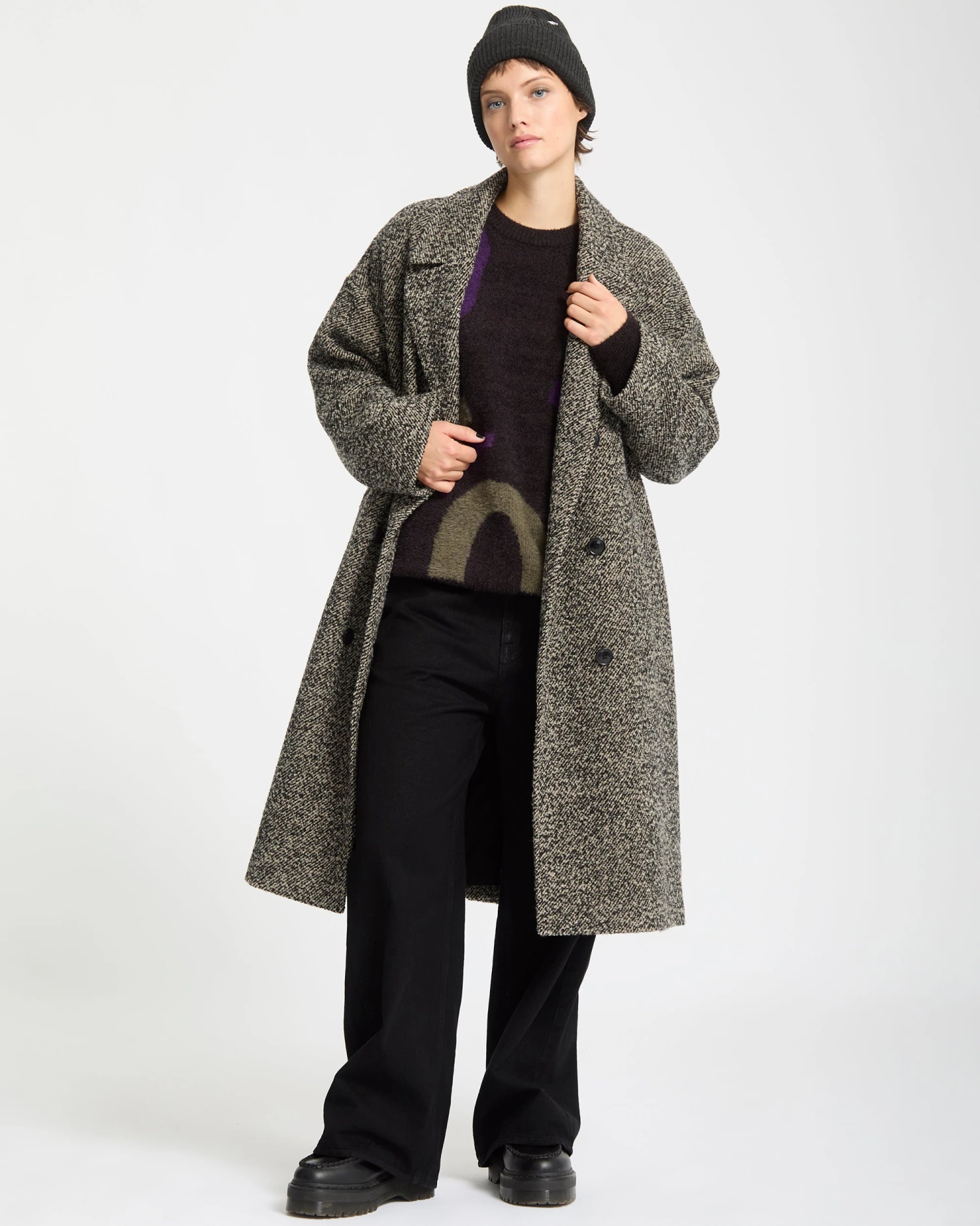 Eastcoat Coat - Black White 7 Eastcoat Coat - Black White - Image 5