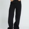 Stoned Boyfriend High Rise Jeans - BLACK 2 Stoned Boyfriend High Rise Jeans - BLACK -Volcom Store B1932400 BLK F