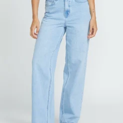 Stoned Boyfriend High Rise Jeans - BLUE BIRD