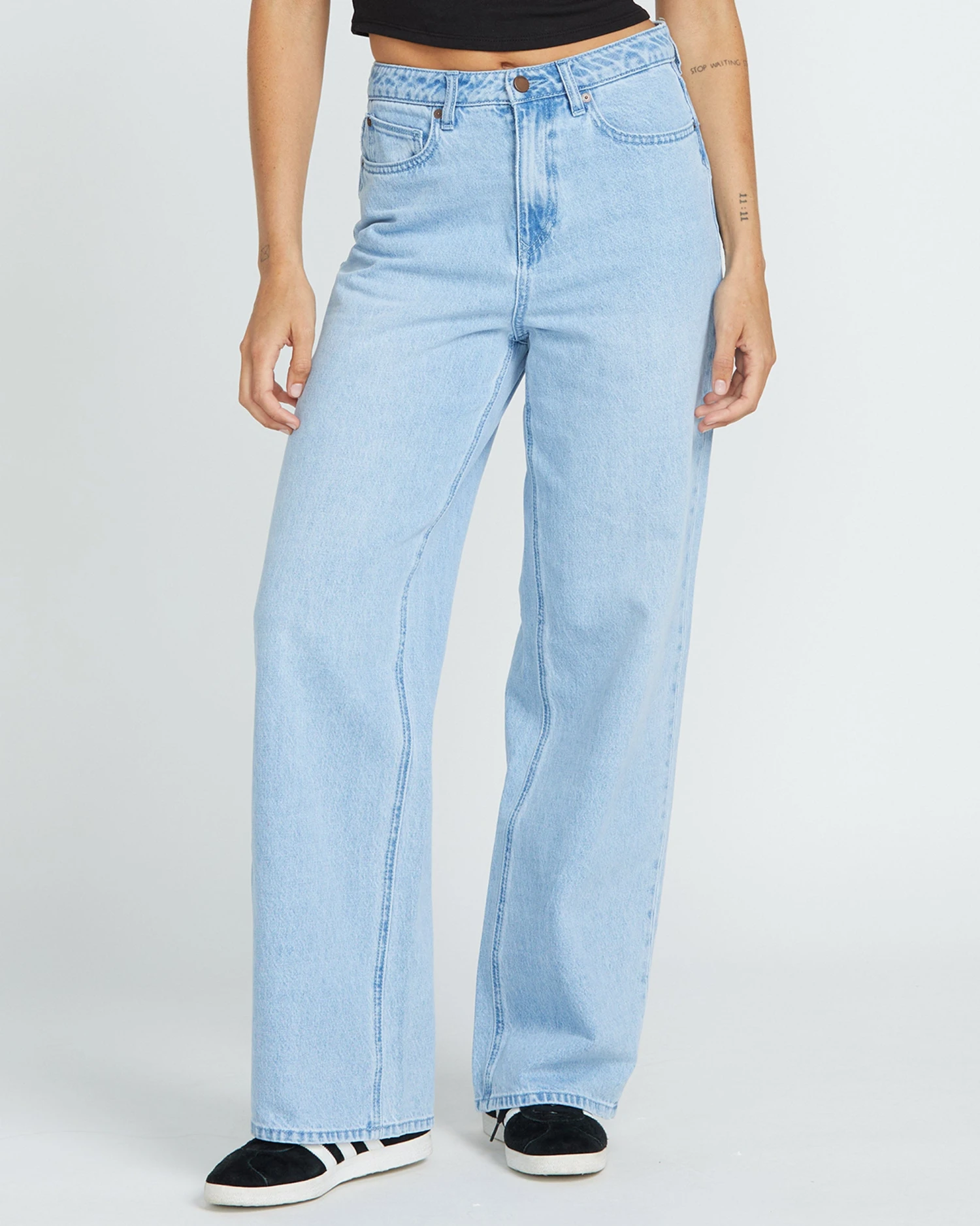 Stoned Boyfriend High Rise Jeans - BLUE BIRD 3 Stoned Boyfriend High Rise Jeans - BLUE BIRD